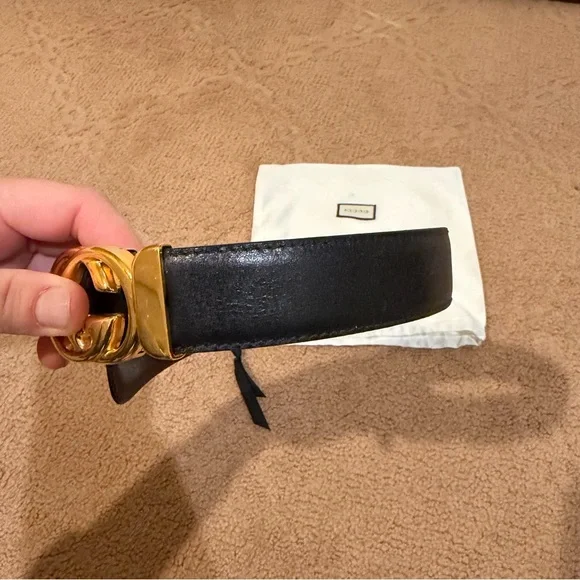 Gucci | Vintage Gold Leather Belt - Picture 7 of 8